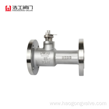 One piece body flange ball valve